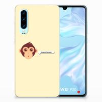 Huawei P30 Telefoonhoesje met Naam Monkey - thumbnail