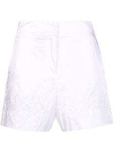 SHIATZY CHEN short à taille haute - Blanc