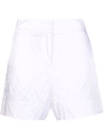 SHIATZY CHEN short à taille haute - Blanc