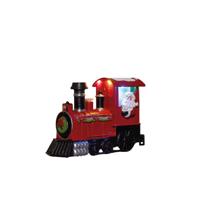 Trein met effecten 19x12,5 cm rood - Annas collection