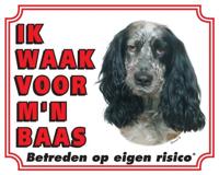 Engelse Cocker Spaniel Waakbord - Ik waak voor mijn