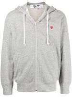 Comme Des Garçons Play hoodie à patch cœur - Gris - thumbnail