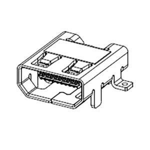 Molex 467652301 HDMI-connector Bus Aantal polen: 19 1 stuk(s) Tape on Full reel