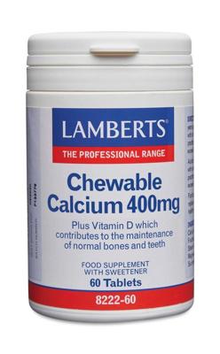 Lamberts Calcium 400mg kauwtabletten + Vit. D en Fos