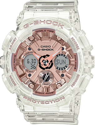 Horlogeband Casio GMAS120SR-7A Kunststof/Plastic Transparant 16mm