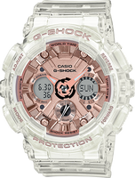 Horlogeband Casio GMAS120SR-7A Kunststof/Plastic Transparant 16mm - thumbnail