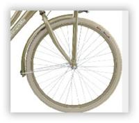 Batavus Voorwiel 24" pick-up velg silverblond mat