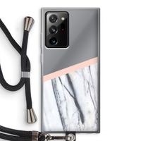 A touch of peach: Samsung Galaxy Note 20 Ultra / Note 20 Ultra 5G Transparant Hoesje met koord