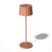 Oplaadbare LED Tafellamp Lido Perzik Oranje - thumbnail