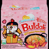 Samyang Carbonara Buldak Hot Chicken Flavor Ramen 5 x 130 g bij Jumbo