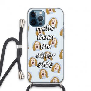 Hello: iPhone 13 Pro Max Transparant Hoesje met koord