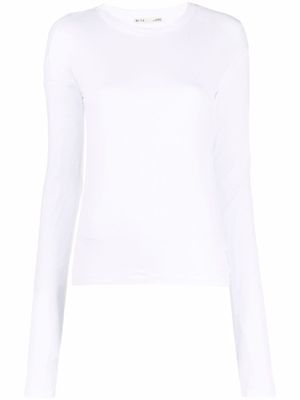 BITE Studios t-shirt en coton à effet de transparence - Blanc