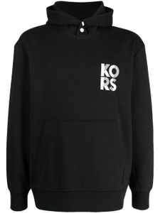 Michael Kors hoodie en coton mélangé à logo imprimé - Noir