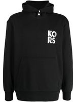 Michael Kors hoodie en coton mélangé à logo imprimé - Noir