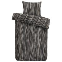 2e Halve Prijs Leen Bakker - Easy Dekbedovertrek Milaan - Antraciet - 140x200/220 Cm - Polyester/Katoen - Grijs