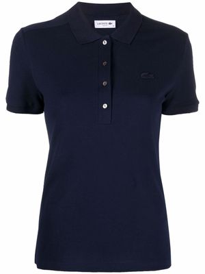 Lacoste polo à patch logo poitrine - Bleu