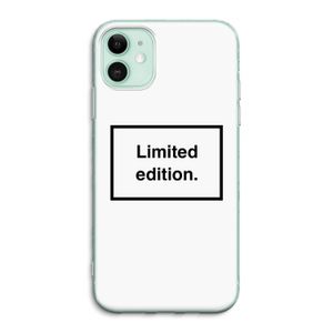 Limited edition: iPhone 11 Transparant Hoesje