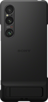 Sony Xperia 1 VI Back Cover Zwart Met Standaard - thumbnail