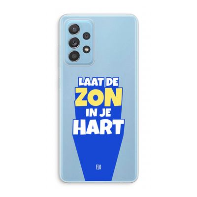 Laat de zon in je hart: Samsung Galaxy A73 Transparant Hoesje