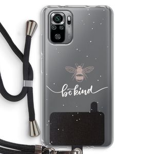 Be(e) kind: Xiaomi Redmi Note 10S Transparant Hoesje met koord