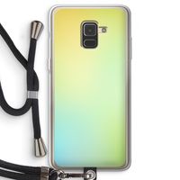 Minty mist pastel: Samsung Galaxy A8 (2018) Transparant Hoesje met koord Minty mist pastel: Samsung Galaxy A8 (2018) Transparant Hoesje met koord