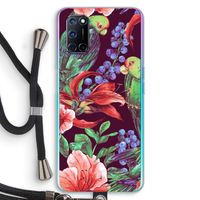 Papegaaien: Oppo A92 Transparant Hoesje met koord