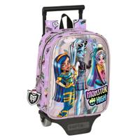 Schoolrugzak met Wielen Monster High Best boos Lila 22 x 27 x 10 cm