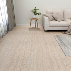 VidaXL Vloerplanken 20 st zelfklevend 1,86 m² pvc lichtbruin