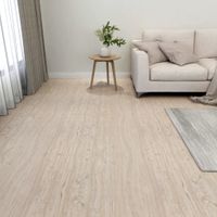 VidaXL Vloerplanken 20 st zelfklevend 1,86 m² pvc lichtbruin
