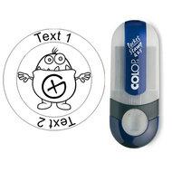 Log stempel - Kleine Hint - 25 mm rond