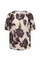 Studio Anneloes Female Shirts En Tops Maite Flower Crepe Top 11575 - thumbnail