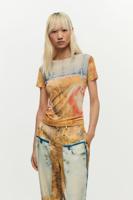 Patchwork T-shirt - YELLOW - S