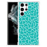 Samsung Galaxy S22 Ultra Back Cover Cracks Blue