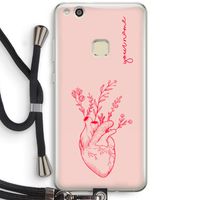Blooming Heart: Huawei Ascend P10 Lite Transparant Hoesje met koord