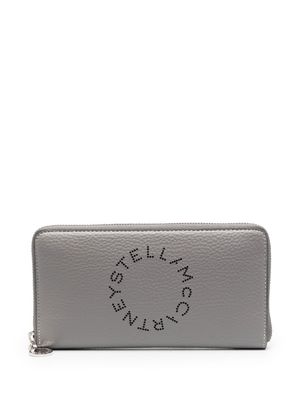 Stella McCartney portefeuille continental à logo Stella - Gris