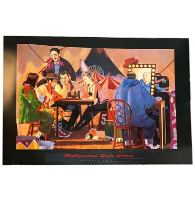 Klassieke Film Sterren & Zangers - Hollywood Side Show Poster