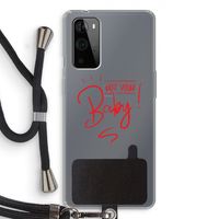 Not Your Baby: OnePlus 9 Pro Transparant Hoesje met koord