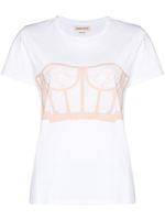 Alexander McQueen t-shirt imprimé à manches courtes - Tons neutres