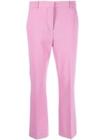 MOSCHINO JEANS pantalon en laine vierge mélangée à coupe courte - Rose - thumbnail