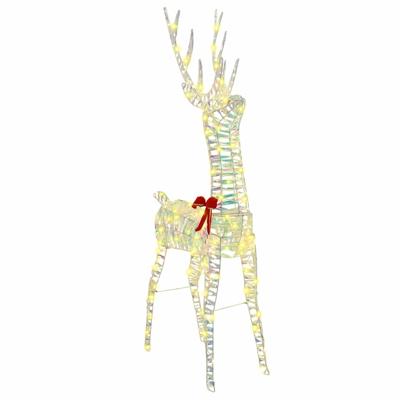 3D Rendier Warmwit 128 cm PET
