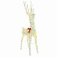3D Rendier Warmwit 128 cm PET