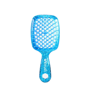 UNbrush Detangling Hair Brush Mini Glitter - Sapphire