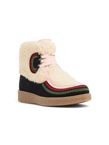 Stella McCartney Kids bottines Borg en coton biologique - Noir