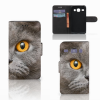Telefoonhoesje met Pasjes Samsung Galaxy Core i8260 Britse Korthaar - thumbnail