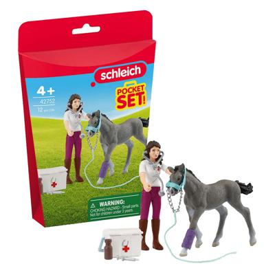 Schleich horse club mevrouw kramer met veulen 42752