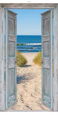 Tuindoek deur strand 170x90cm bruin - Customize it