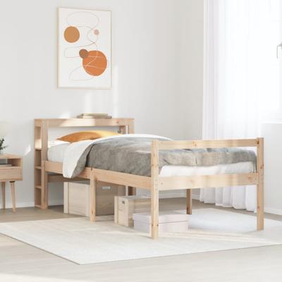 Seniorenbed met hoofdbord massief grenenhout 100x200 cm