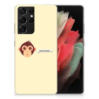 Samsung Galaxy S21 Ultra Telefoonhoesje met Naam Monkey - thumbnail
