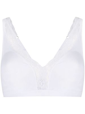 Hanro soutien-gorge souple en dentelle - Blanc