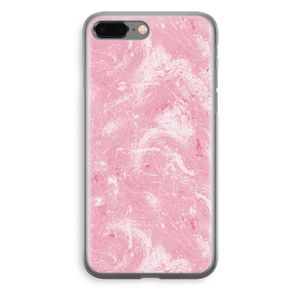 Abstract Painting Pink: iPhone 8 Plus Transparant Hoesje
